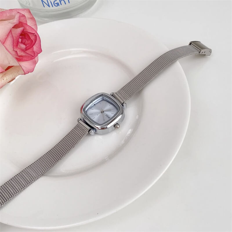 Chic Style Silver Small Square Women's Watch