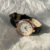 Dainty Brown/Black Round Leather Women’s Watch