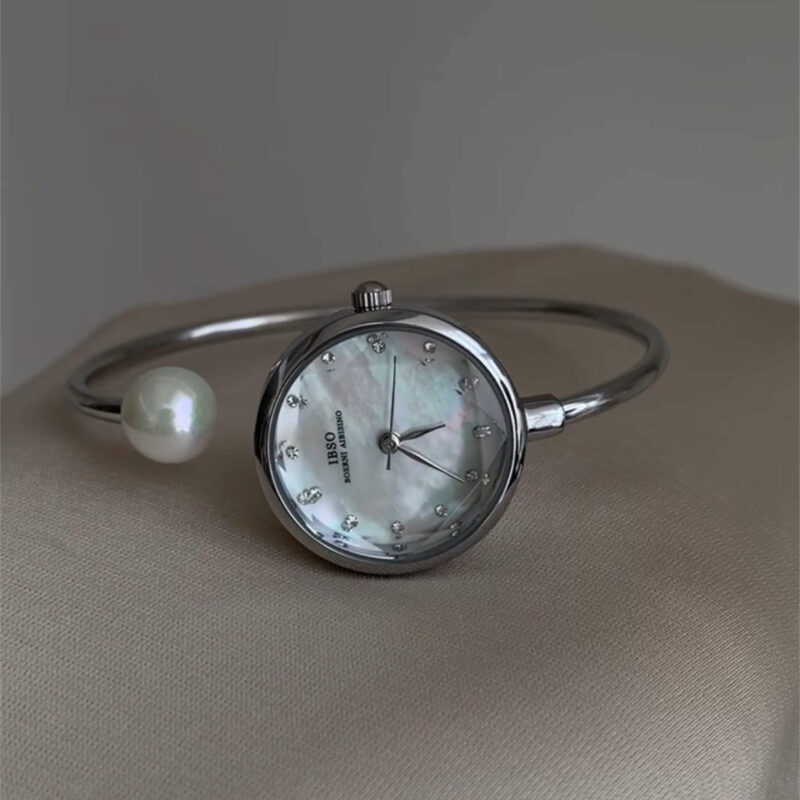 Women's silver bracelet watches