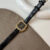 Classic Black Dress Fit Square Leather Women’s Watch