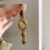 Vintage Natural Tiger's Eye Stone Bracelet Watch