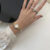 Vintage Style Gold/Silver Round Bracelet Watch for Women