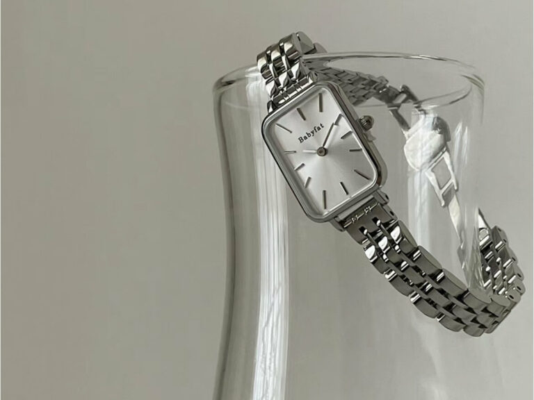 Classic Silver Rectangle Bracelet Ladies Watch
