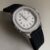 Chic Style White/Black Round Genuine Leather Watch