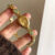 Vintage Oval Face Green Jade Stone Bracelet Watch