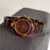 Amber Brown Color Round Watch