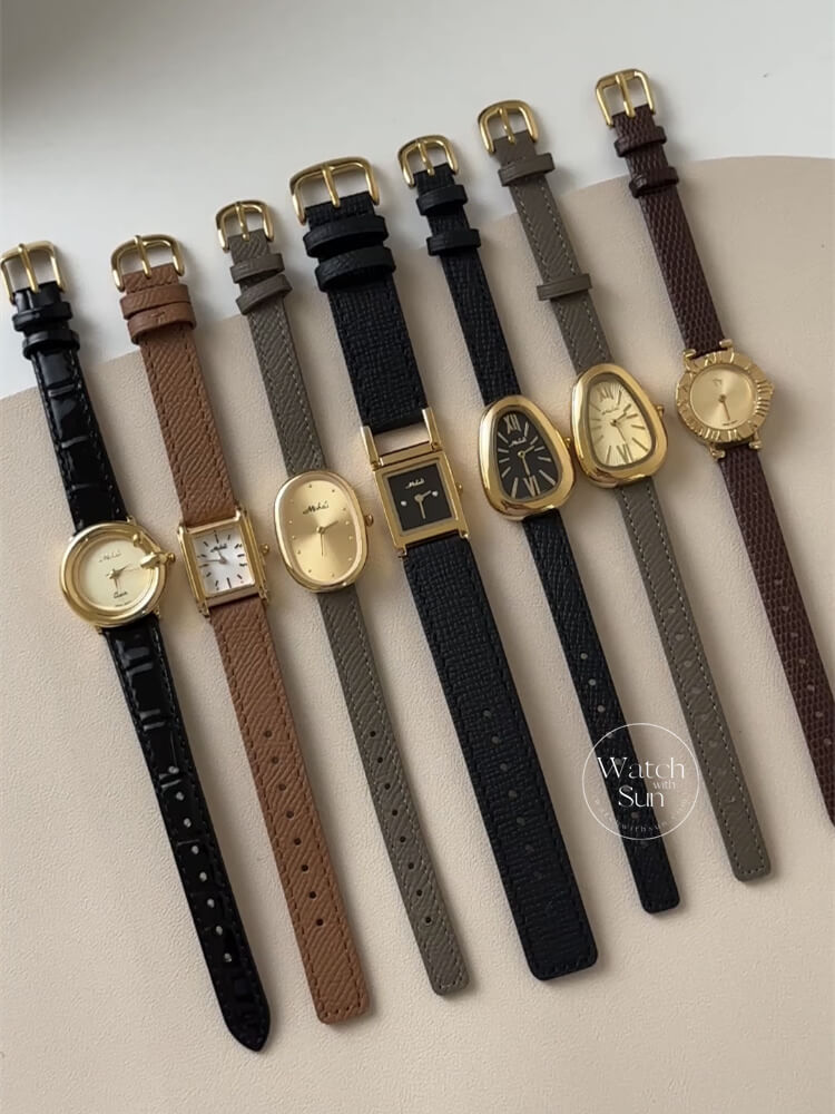 vintage leather watches