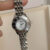 Vintage Style Gold Round Stainless Steel Wristwatch