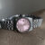 Chic Style Silver-Pink Round Bracelet Watch for Women