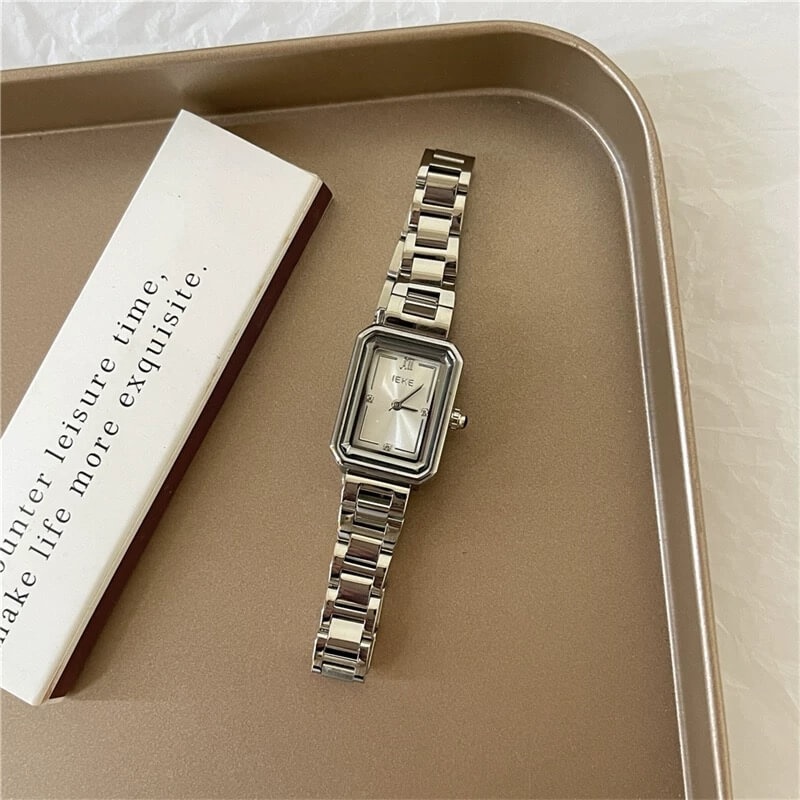 Minimalist Style Square Face Golden Bracelet Watch