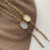 Chic Gold Beige Oval Face Bracelet Women’s Watch