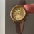 Vintage Style Gold Round Face Watch For Ladies