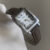 Chic Style Brown-White Rectangle Genuine Leather Watch