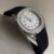 Chic Style White/Black Round Genuine Leather Watch