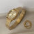 Classic Square Face Gold Band Stainless Steel Watch