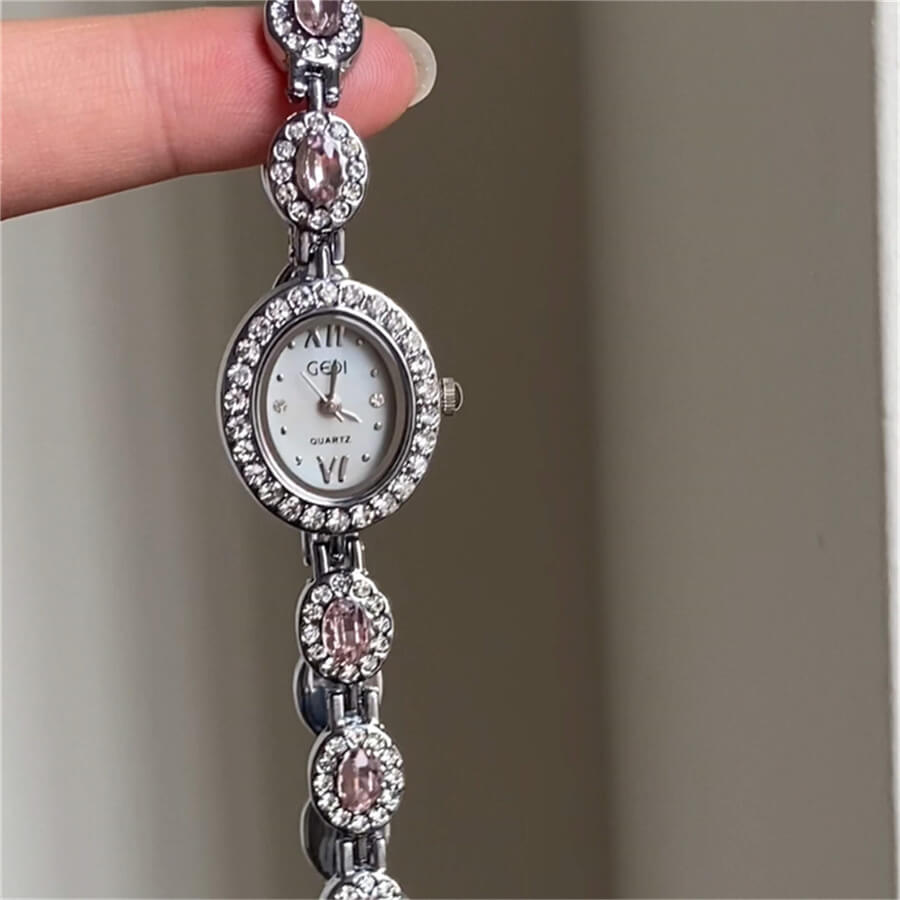 Minimalist Style White Small Oval Face Bracelet Watch for Women ...