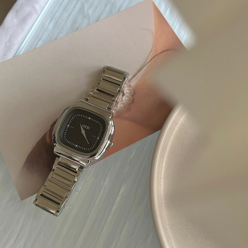 black square watch 