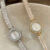 Dainty Gold/Silver Round Stainless Steel Bracelet Watch