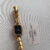 Chic Style Gold-Black Rectangle Bracelet Watch