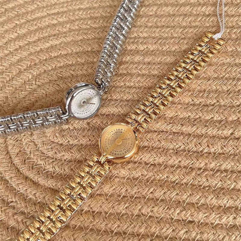 Dainty Gold Stainless Steel Bracelet Watch Ladies Watch