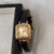 Classic Gold/Silver Square Small Dial Watch for Women