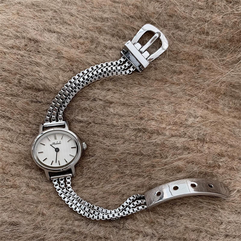 Oval Face Dainty Gold Bracelet Watch