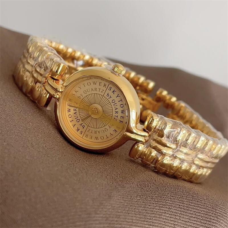 Dainty Gold Stainless Steel Bracelet Watch Ladies Watch
