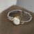 Cool Mother of Pearl Round Face Gold＆Silver Two-tone Bracelet Women‘s Watch