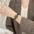 Classic Black/Brown Rectangle Leather Watch for Women