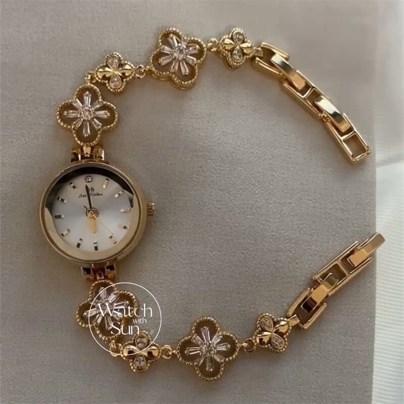 Dainty Gold/Silver Small Round Women's Watch