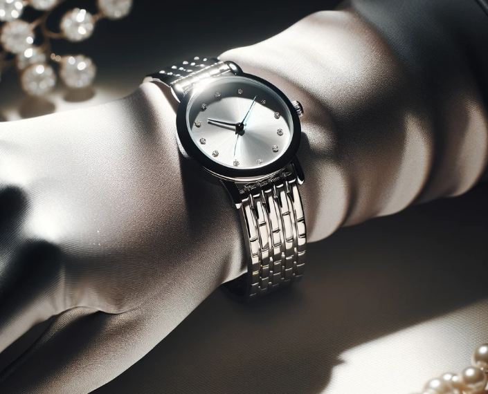 Stainless Steel Round Watch