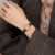 Classic Black/Brown/Silver Square Leather Watch