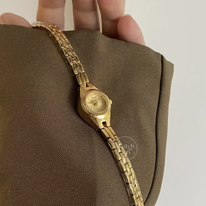 Chic Style Gold/Silver Round Stainless Steel Watch
