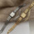 Vintage Style Gold/Silver Rectangle Bracelet Watch