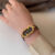 Classic Brown/Black Oval Genuine Leather Watch for Women