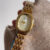 Vintage Gold/Silver Oval Face Bracelet Watch