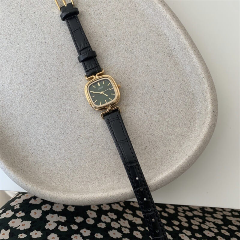 Classic Square Leather Watch