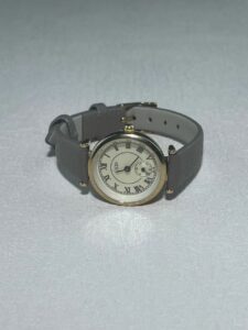 Classic Brown Roman Numerals Round Genuine Leather Watch