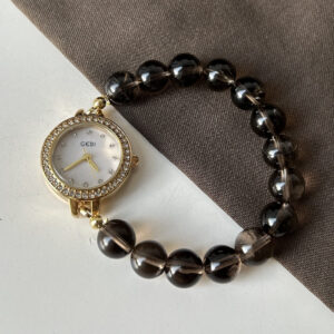 Citrine Handmade Strap Round Face Watch