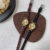 Chic Style Brown/Black Genuine Leather Watch for Women