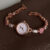 Dainty Gold Round Stainless Steel Bracelet Ladies Watch