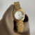 Vintage Gold/Silver Round Face Bracelet Watch for Women