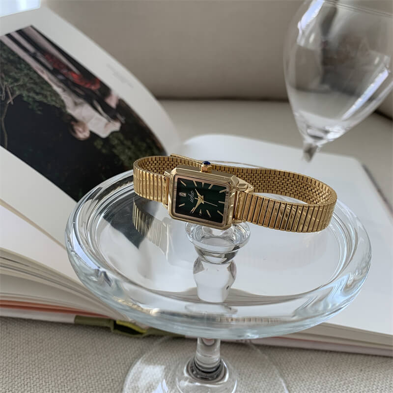 Classic Gold/Silver Rectangle Bracelet Watch