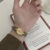 Classic Brown/Black/Grey Round LeatherLadies Watch