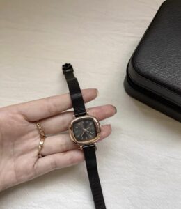 Minimalist Style Square Face Stainless Steel Women’s Watch