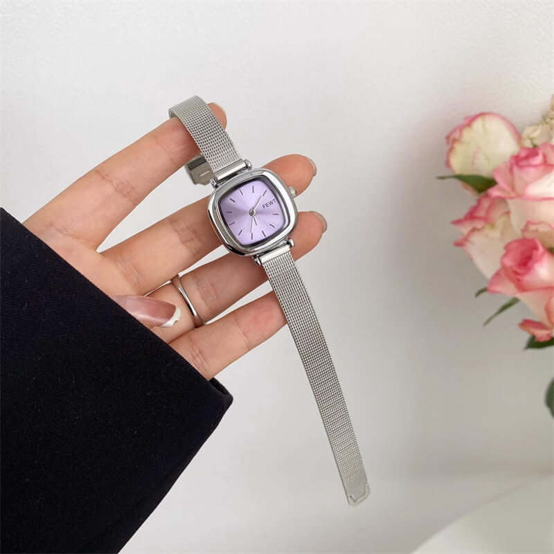 Chic Style Silver Small Square Women's Watch
