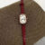 Classic Red Oval Genuine Leather Wristwatch