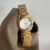 Vintage Gold/Silver Round Face Bracelet Watch for Women