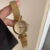 Vintage Style Black/Gold Round Bracelet Watch for Women