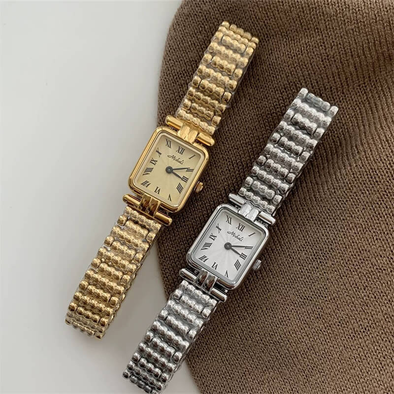 Rectangle Face Dainty Bracelet Watch